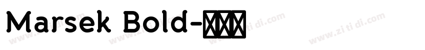 Marsek Bold字体转换